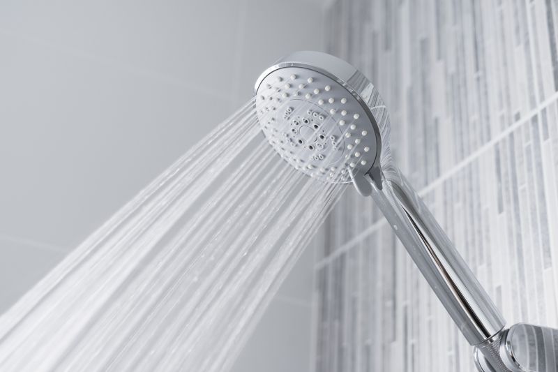 Rain Showerhead in a Modern Bathroom